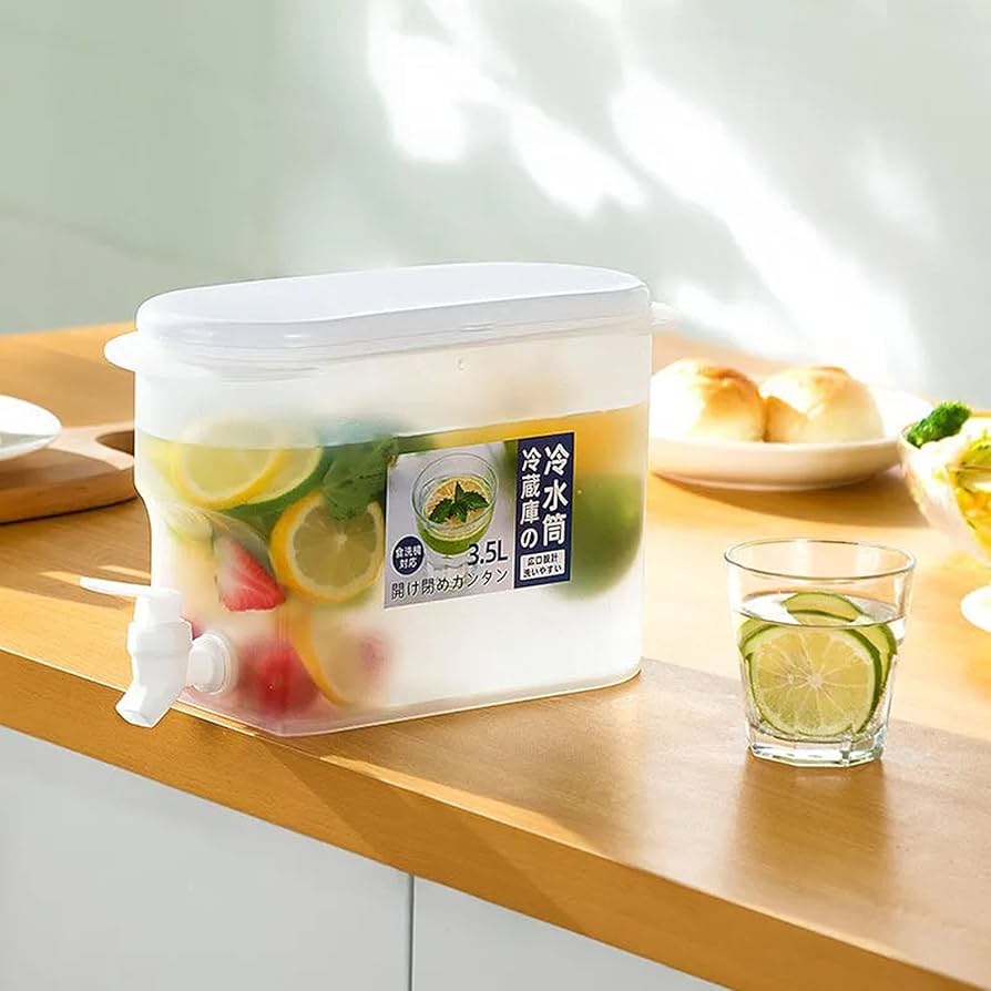 REFRIGERATOR COLD JUICE JAR . 3.5 LITRE COLD KETTLE . BEST FOR KEEPING JUICE IN FRIDGE.